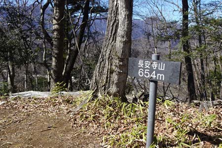 都留アルプス・長安寺山のピーク
