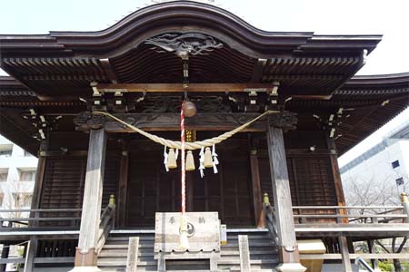 横浜市都筑区・大棚中川杉山神社の拝殿
