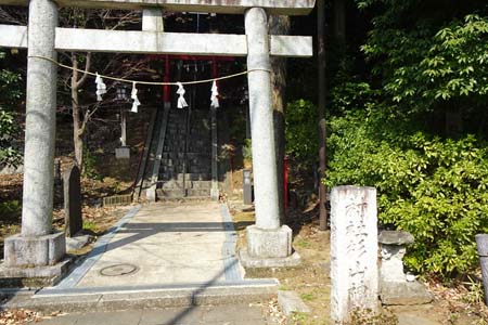 横浜市都筑区・茅ヶ崎杉山神社の石鳥居