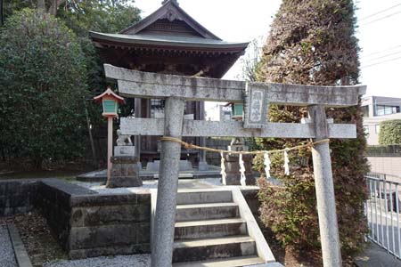 横浜市都筑区・勝田杉山神社の稲荷社