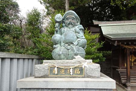 横浜市港北区・北新羽杉山神社に招福開運の大黒様