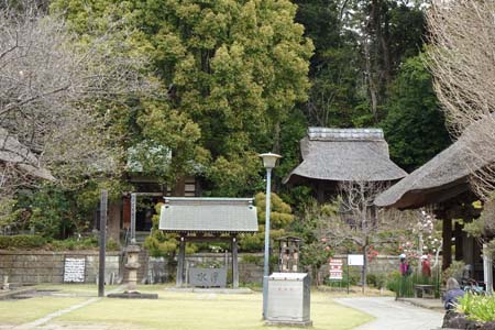 横浜市港北区・西方寺の茅葺堂宇