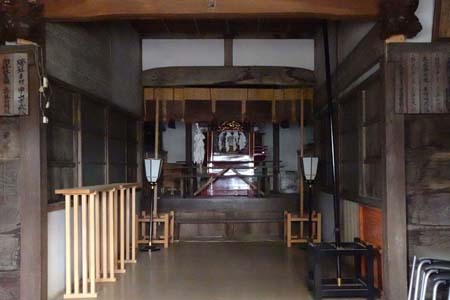 横浜市都築区・大熊杉山神社の拝殿