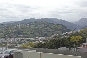小田原古城から見る石垣山