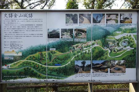 太田市・新田金山城址の案内板