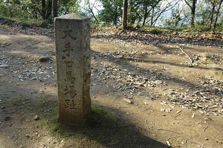 太田市・新田金山城址の大手口馬場址