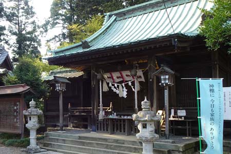 太田市・新田金山城址の新田神社拝殿