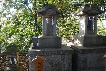 川越市・川越氷川神社の嶋姫神社と雷電神社