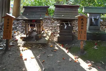 川越市・川越氷川神社の厳島神社と疱瘡神社