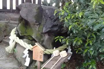 川越市・川越氷川神社の戌岩
