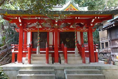 東京都港区・御田八幡神社の五光稲荷神社と御嶽神社