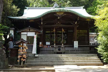 東京都港区・御田八幡神社の拝殿