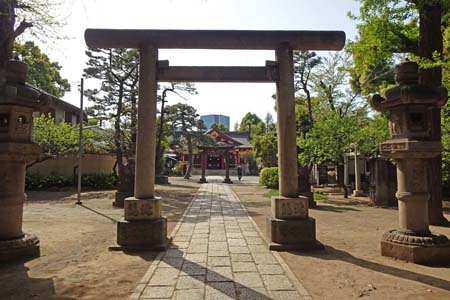 東京都品川区・品川神社の鳥居
