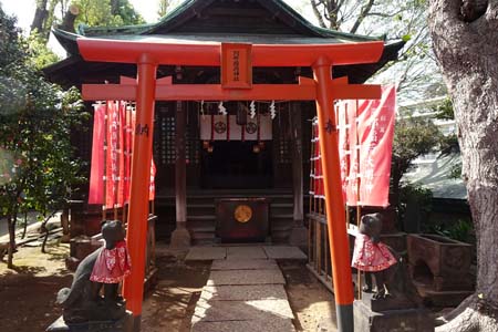東京都品川区・阿那稲荷神社上社の拝殿