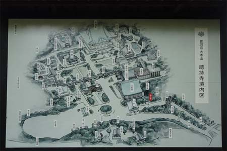 横浜市鶴見区・総持寺の境内案内図