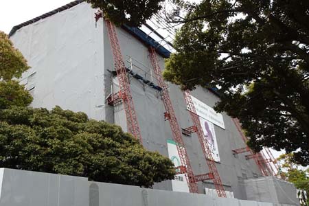 横浜市鶴見区・総持寺の仏殿は工事中