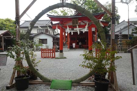 秩父市・秩父今宮神社の茅の輪