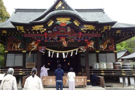 秩父市・秩父神社の拝殿