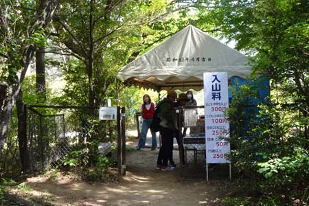 霞丘陵から塩船観音・塩船観音の入場料