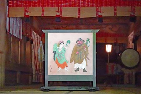 秩父市・吉田椋神社の拝殿