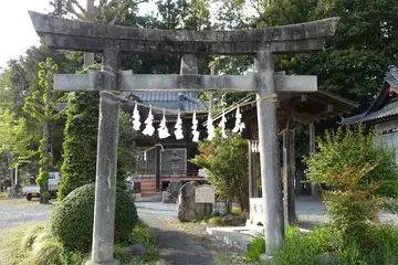 中蒔田椋神社の鳥居