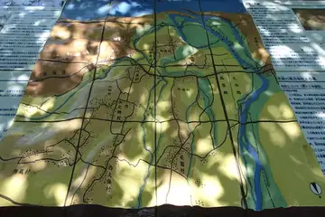 相模川の鳥観図