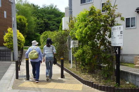 国分寺市・住宅地の間から姿見ノ池へ