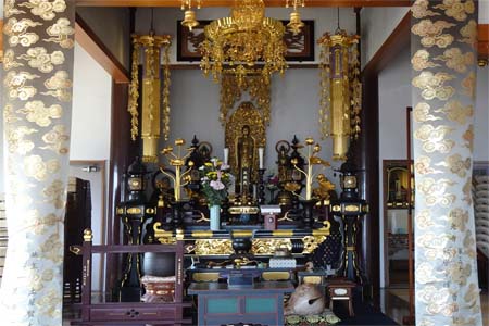 小田原市・心光寺本堂の阿弥陀如来