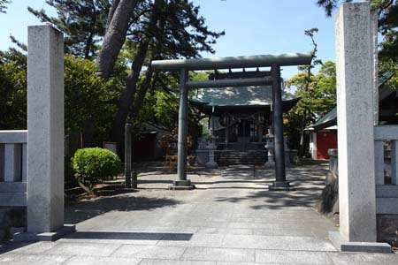 小田原市・山王神社の石鳥居