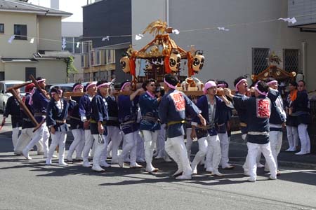小田原市・町内会で担ぐお神輿