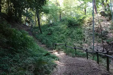 小机城の二ノ丸広場への登り