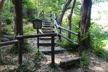 小机城の階段を登ると櫓台