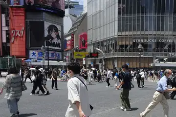 渋谷駅のスクランブル歩道
