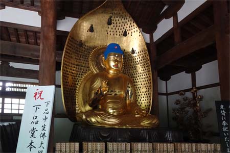 東京都世田谷区・浄真寺の下品堂に下品中生仏