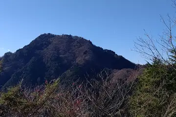 上高岩展望台から大岳山
