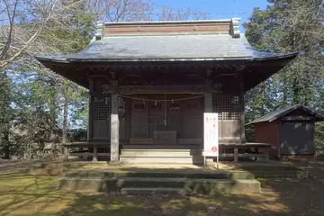 小金神社の石段上に拝殿