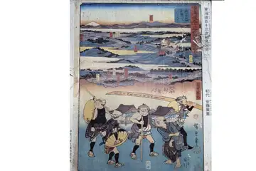 大山詣り浮世絵