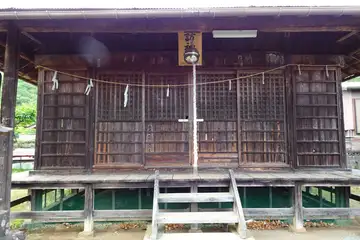諏訪神社の拝殿