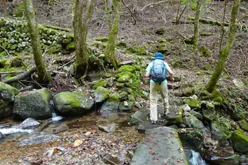 三頭沢の渡渉
