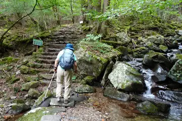 三頭沢の渡渉