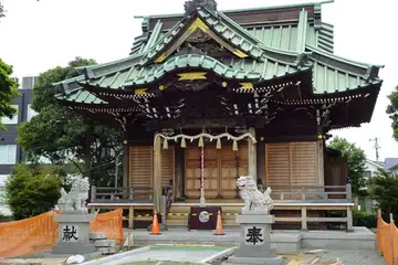 田村八坂神社の拝殿