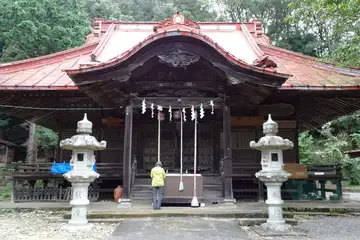 阿豆佐味天神社の拝殿