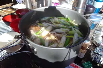 長尾平で芋煮