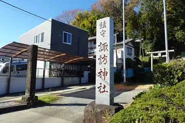 諏訪神社の石柱