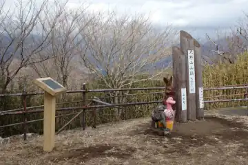大野山の山頂標識