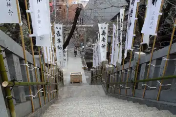 元三嶋神社の急な石段
