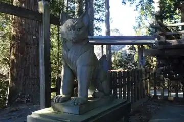 御嶽山神社の狛犬ではなくオオカミ