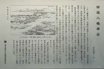 田端八幡神社の案内板