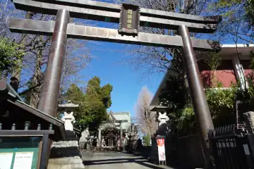 諏訪神社の石鳥居