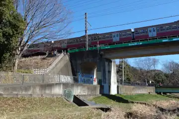 西武多摩川線の鉄橋